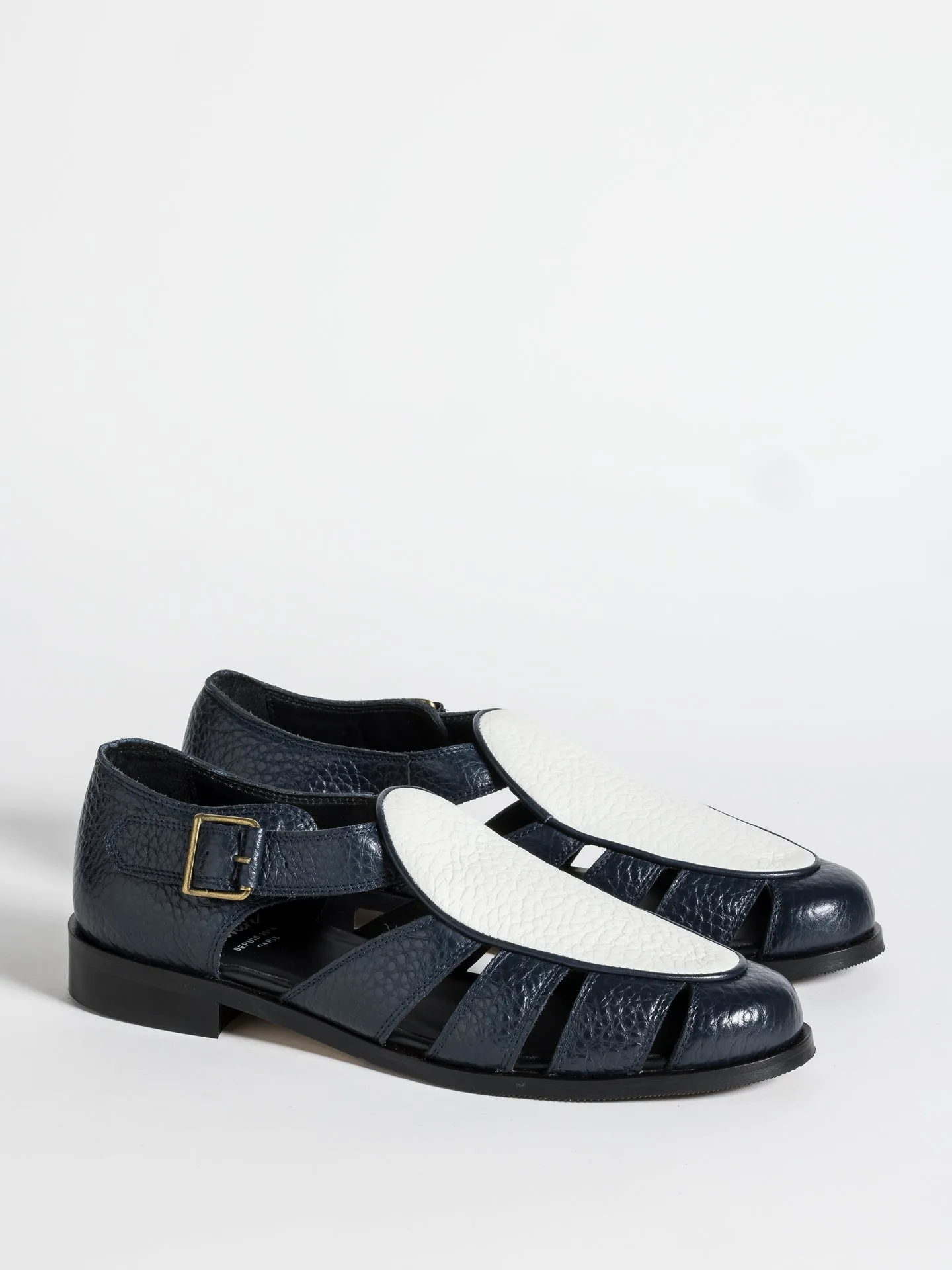 FRANCK BICOLOR NAVY & WHITE Distinctive durability Appropriate