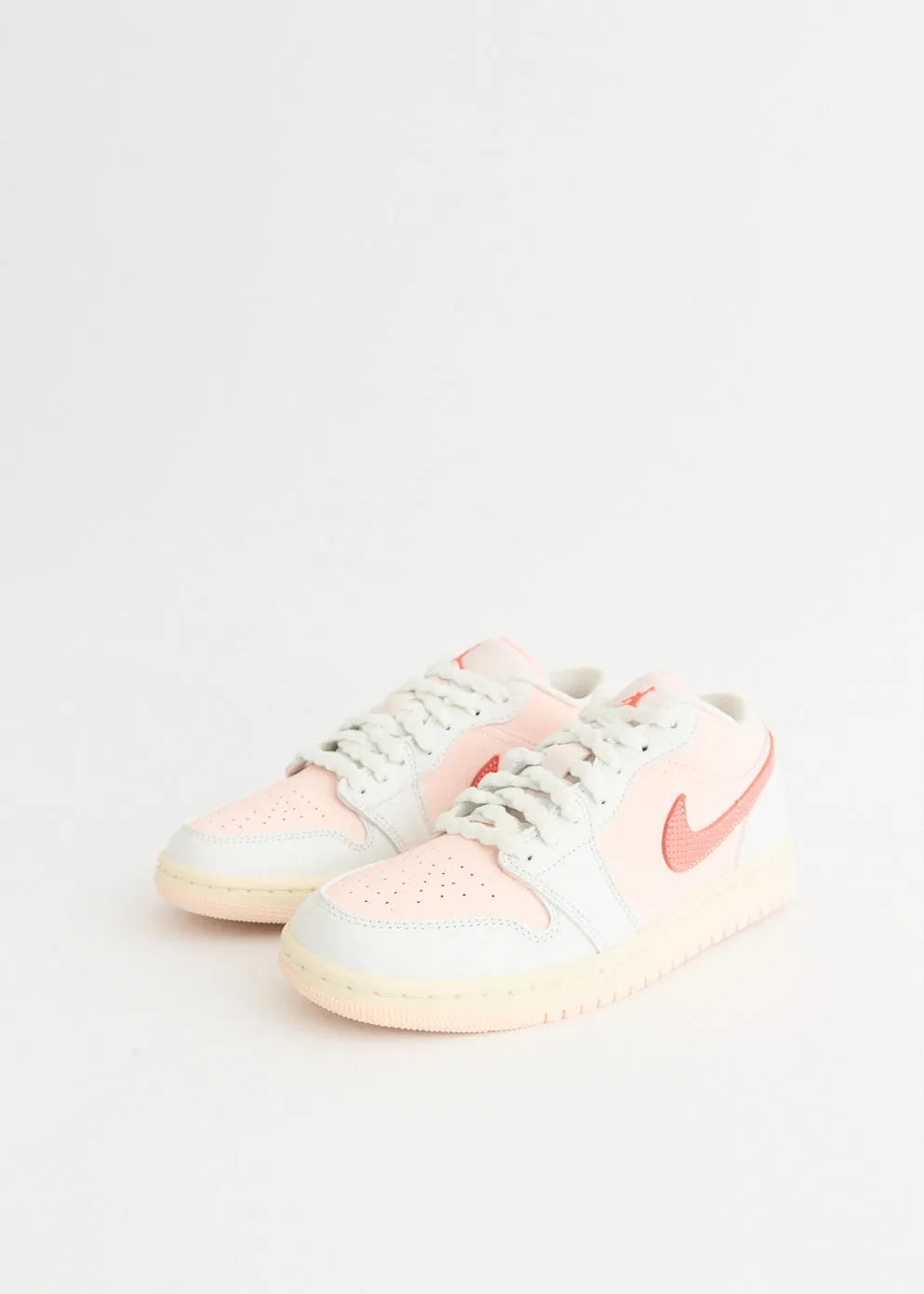 Goal Hike Fog Path Women's Air Jordan 1 Low 'Strawberry Milkshake' Sneakers