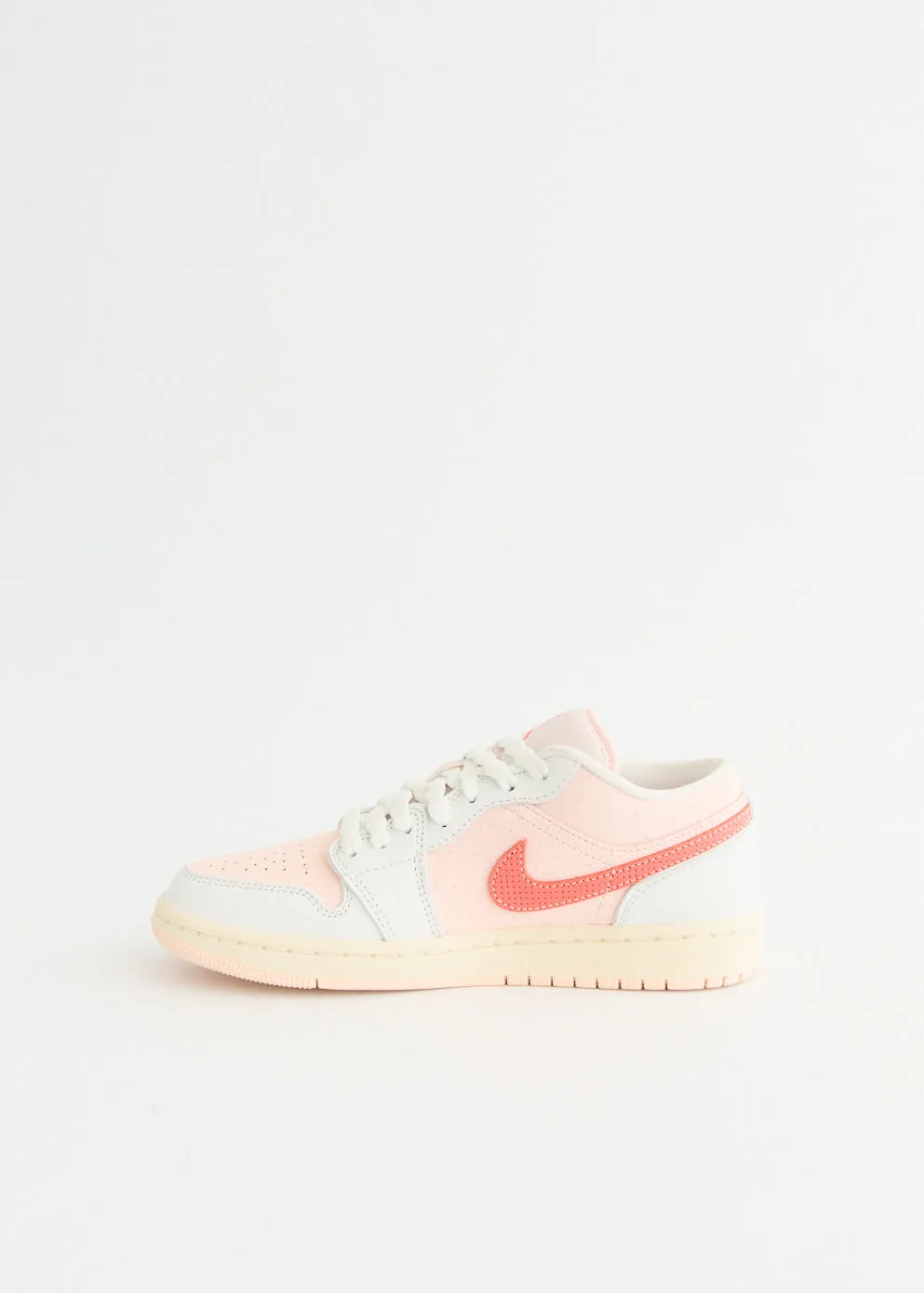 Walk Ready Active Day Women's Air Jordan 1 Low 'Strawberry Milkshake' Sneakers