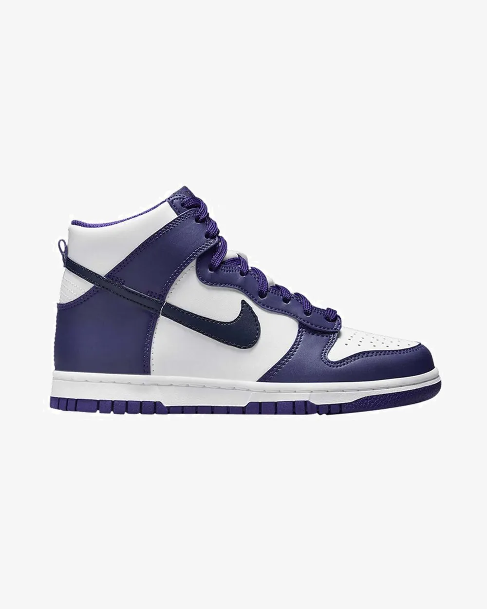 Break Walk NIKE DUNK HIGH ELECTRO PURPLE MIDNIGHT NAVY GS