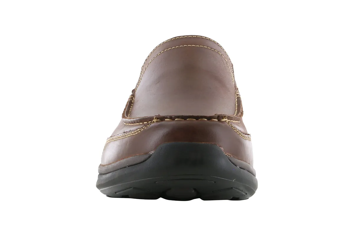 Propet Preston Slip On Coffee Flexible Construction Oxford Style