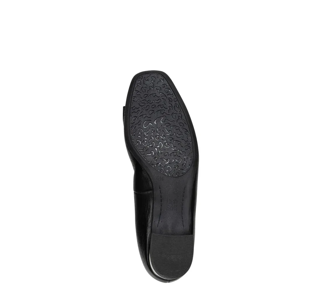 Sturdy Fit Garnet Women's Bow Block Heel Pump 35mm - Black