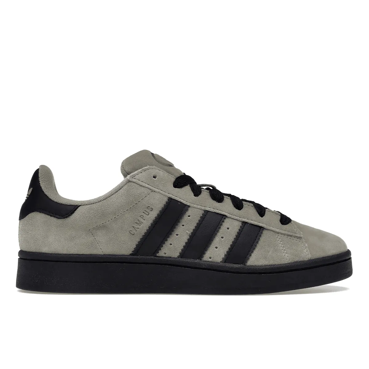 Adidas Campus 00s Silver Pebble Core Black Stretchable Anti   Odor