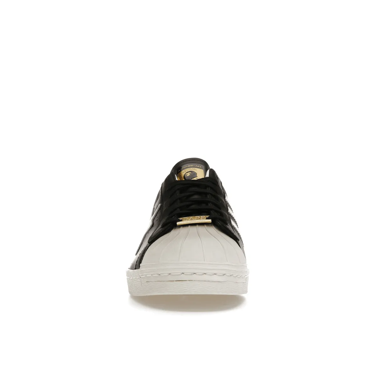 Adidas Superstar 80s Bape Black White Gold Grip Technology