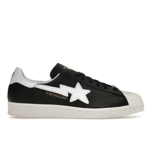 Skater Speed Adidas Superstar 80s Bape Black White Gold