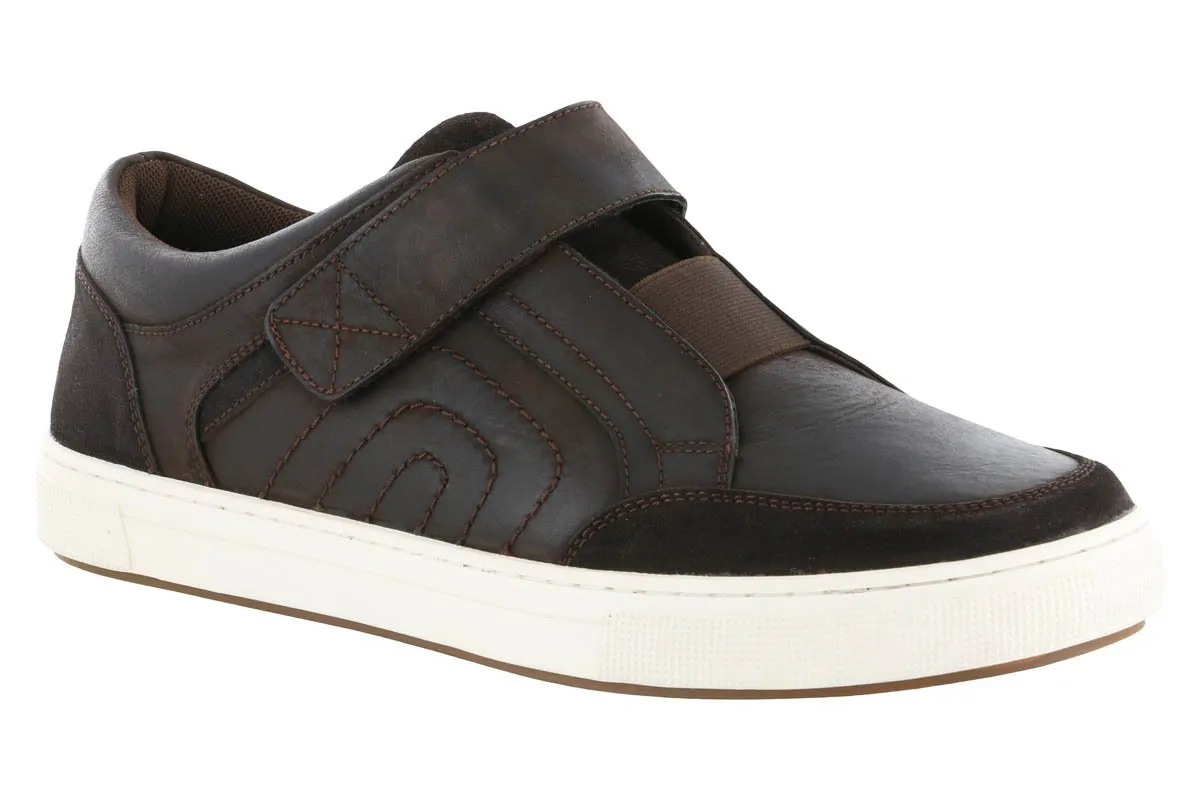 Propet Kade Velcro Sneaker Chocolate Sunset Jog