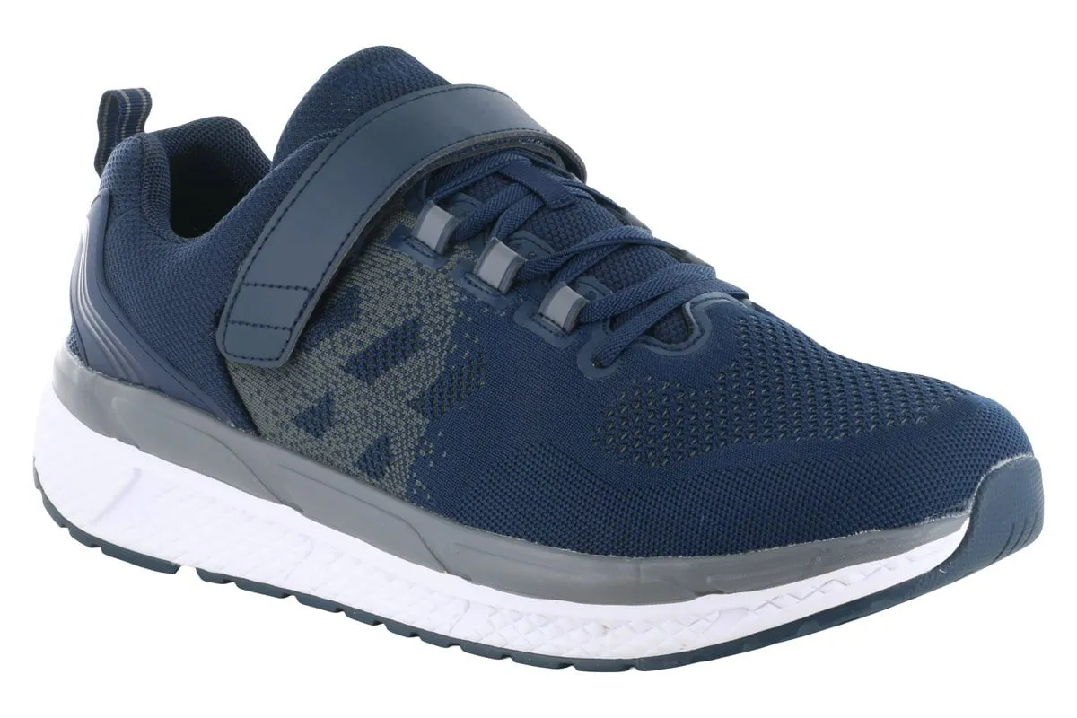 Propet Ultra 267 FX Velcro Athletic Shoe Blue Comfortable Padding Round Toe Design
