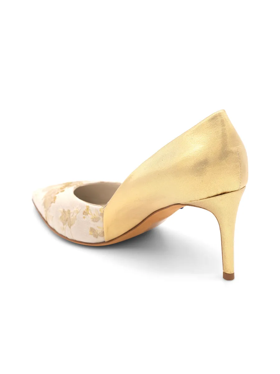 Seline Pointed Toe Pump Brocade waterproof user