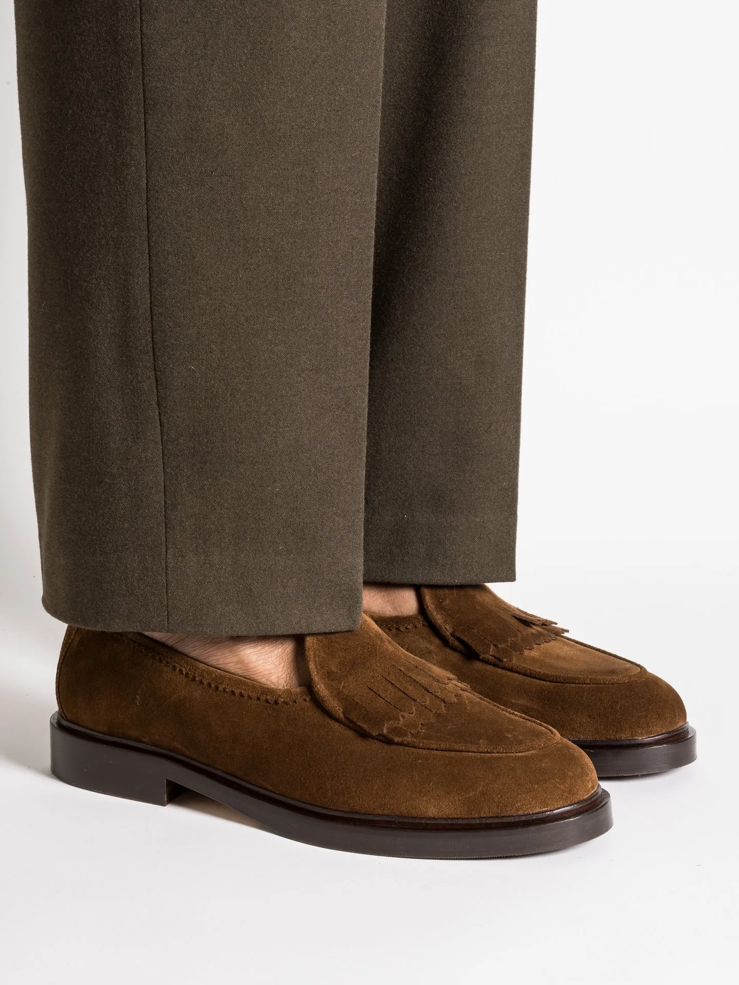 HADY NUT SUEDE Calfskin Upper