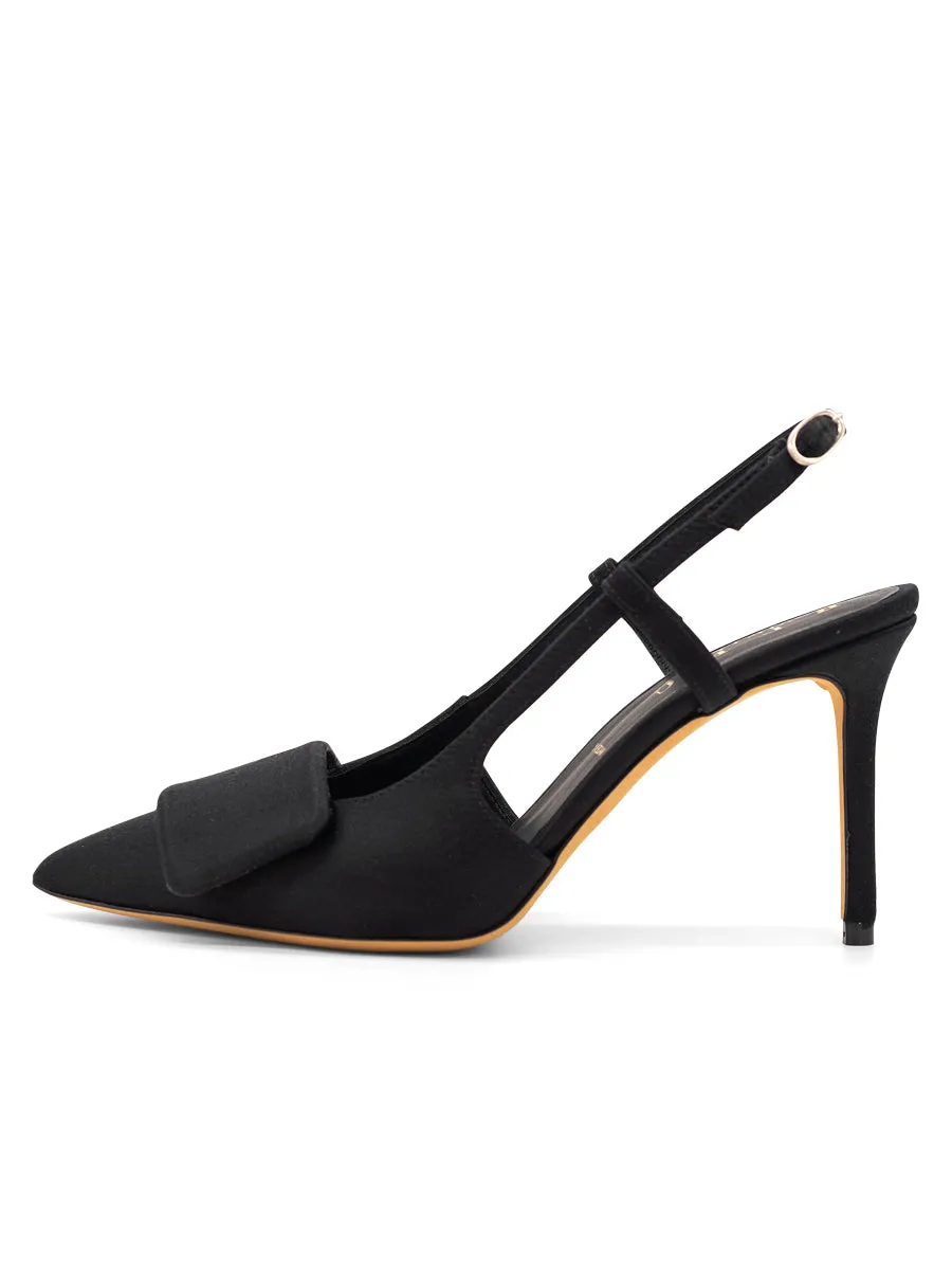 scale Block Heel Halen Slingback Pump