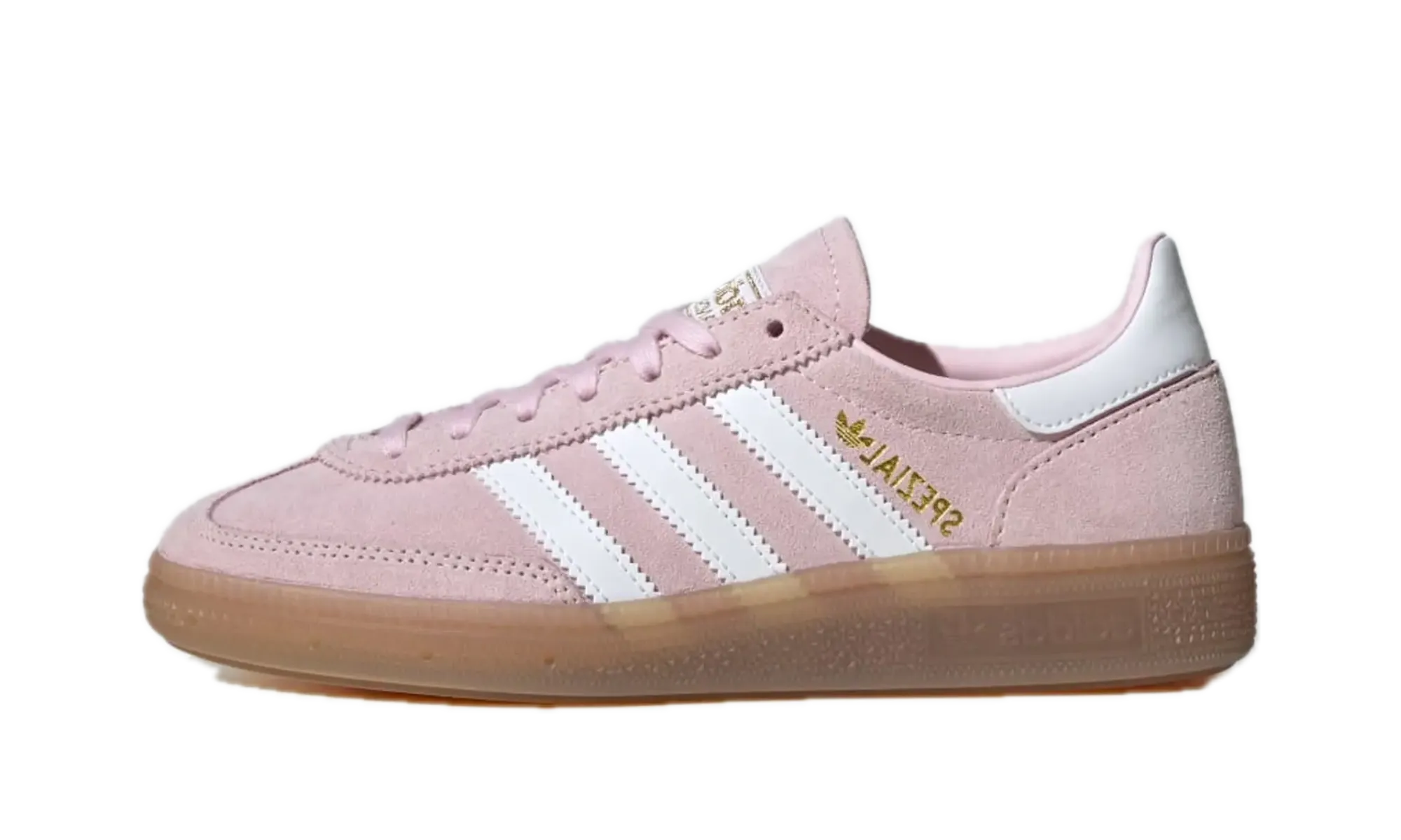 Comfortable Ride Lace   Up Handball Spezial GS "Clear Pink Non Dyed Gum"