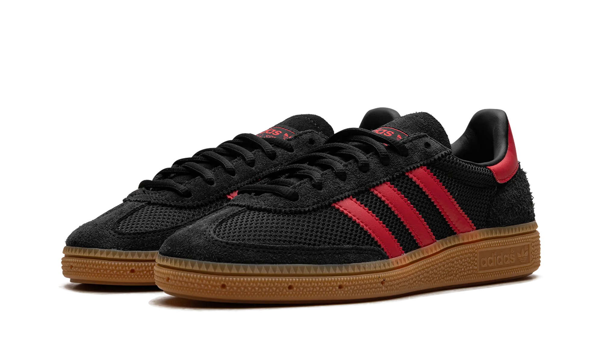 Durable Laces Lightweight Style Handball Spezial "Core Black Better Scarlet Gum"