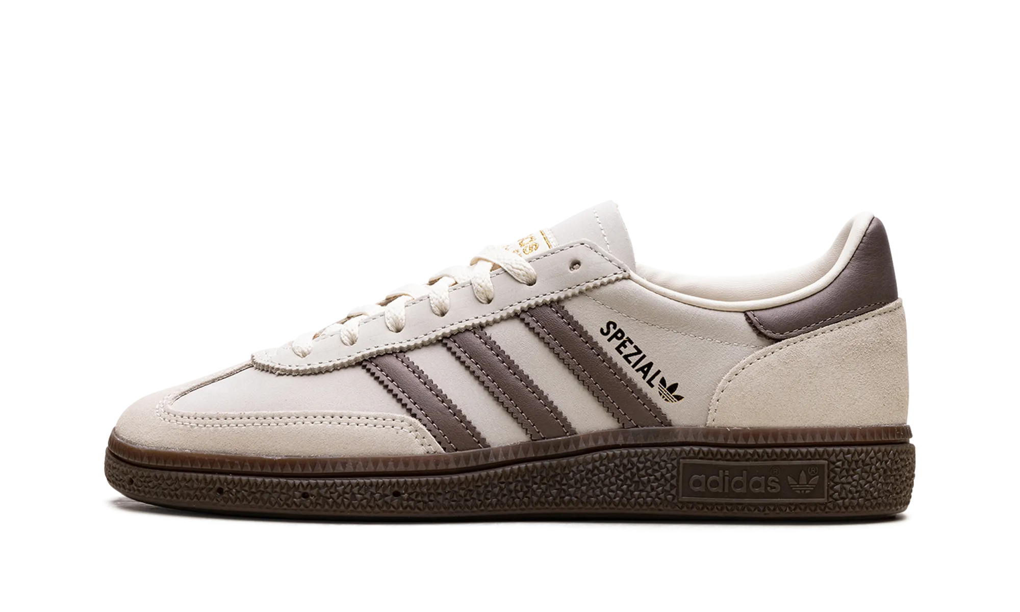 Comfortable elasticity Lace Up Handball Spezial WMNS "Brown Cream White"
