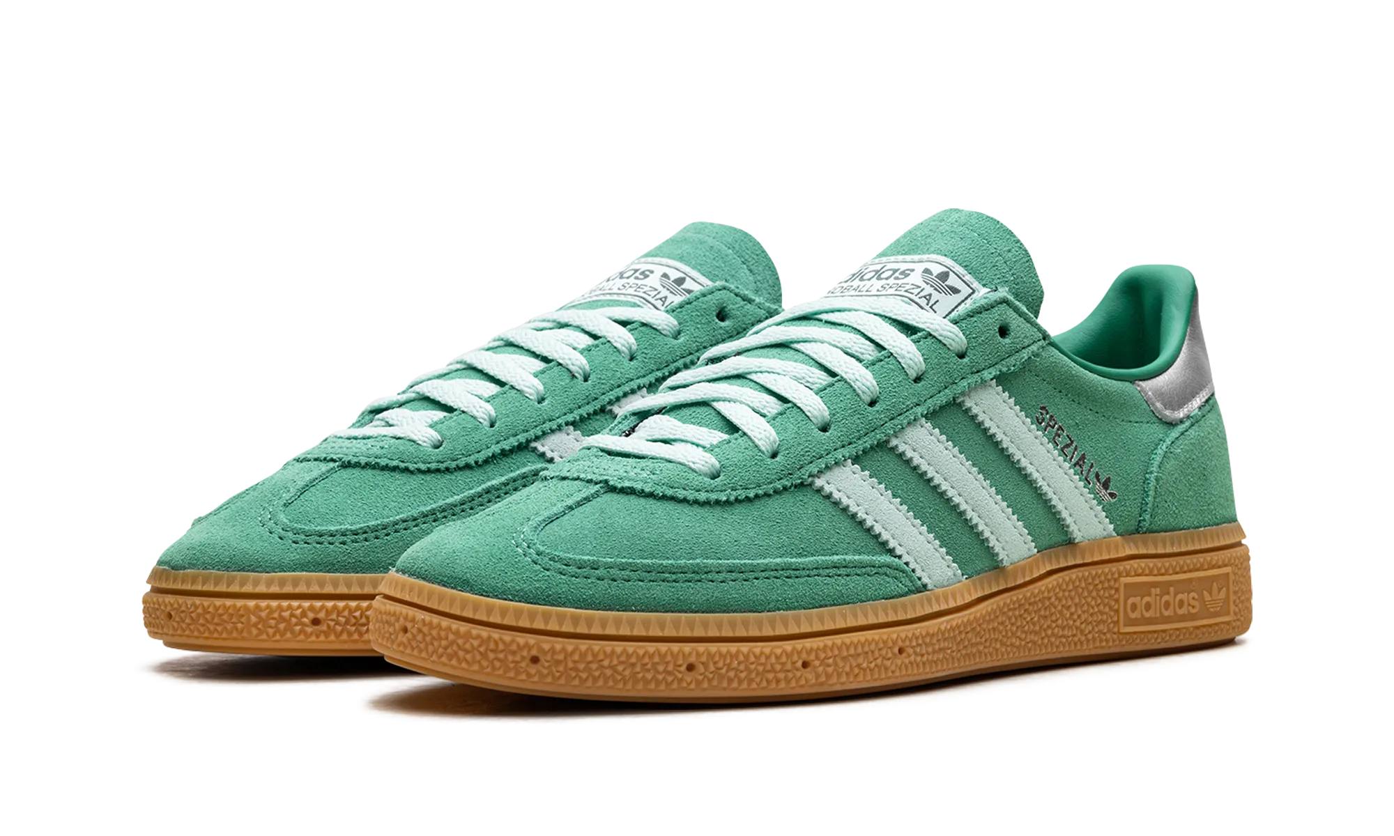 Wear resistant Low Top Handball Spezial WMNS "Semi Court Green Clear Mint Gum"