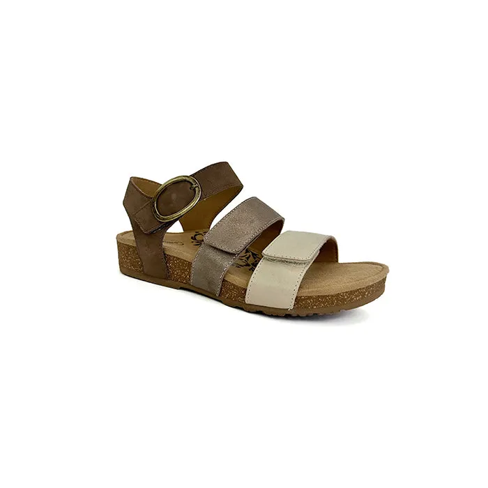 Sleek Vacation Sandals Womens Aetrex Lilly in Taupe