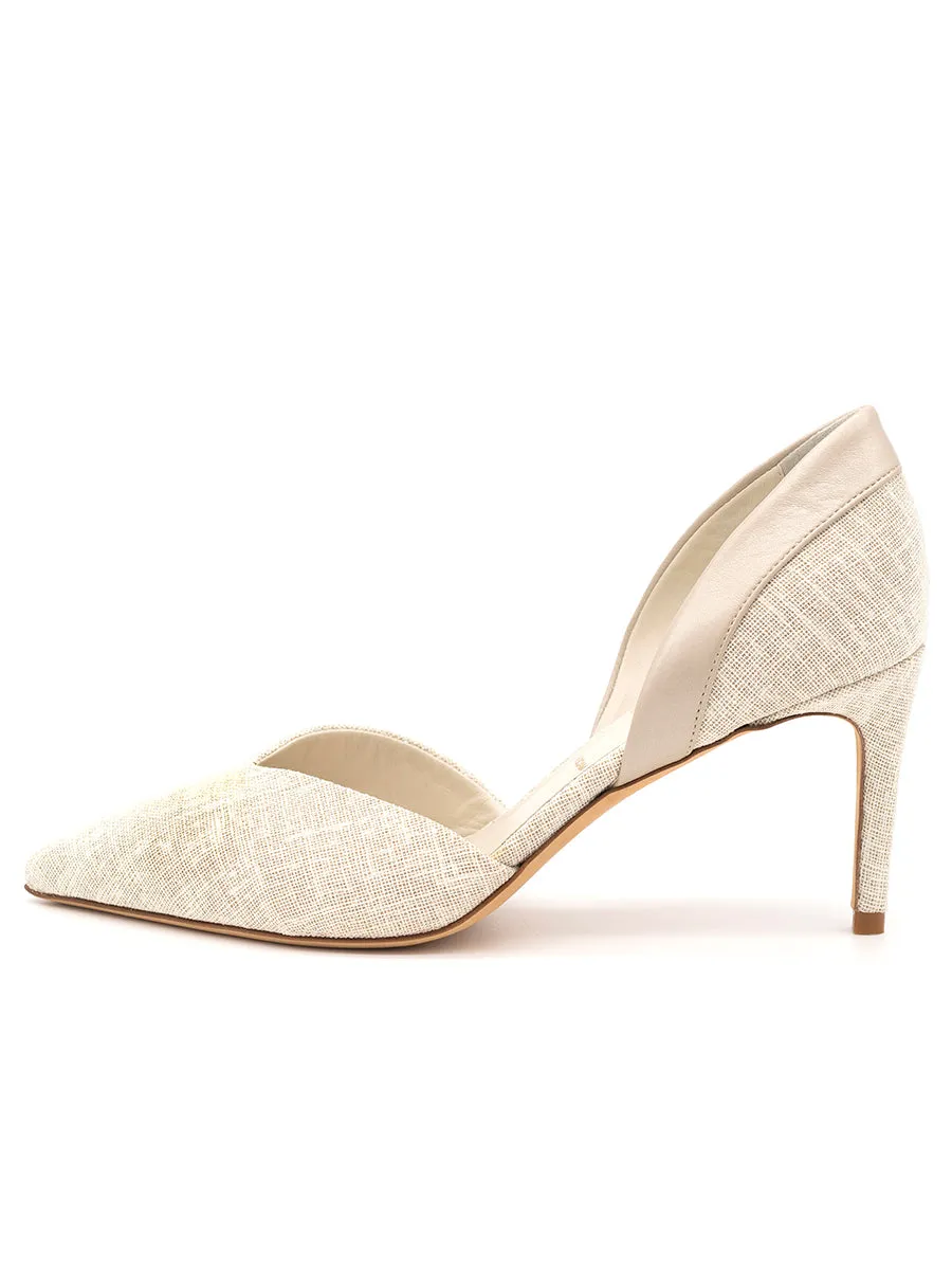Everly Pointed Toe Pump high heels back - zip