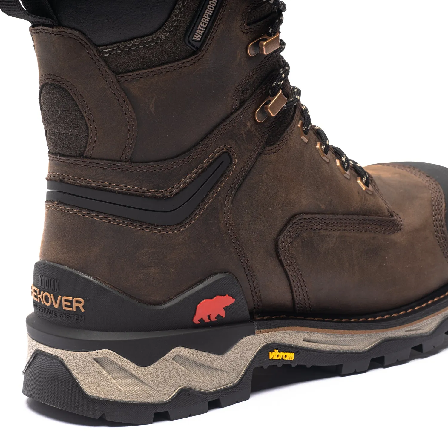 natural materials Neragon Men's 8" Composite Toe Work Boots 1304DB