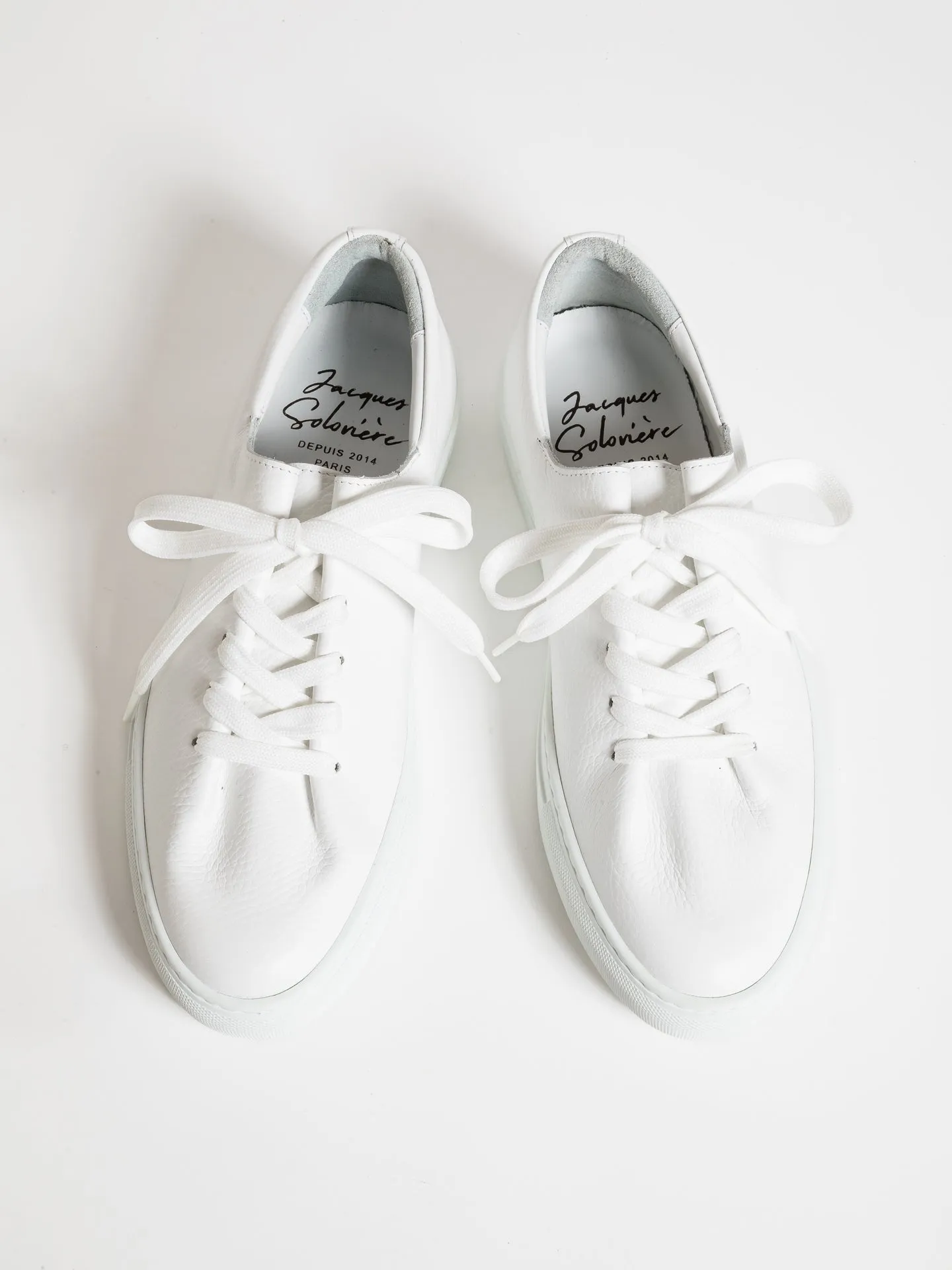 Zero drop Layered Midsole Construction HERVE GRAINED WHITE