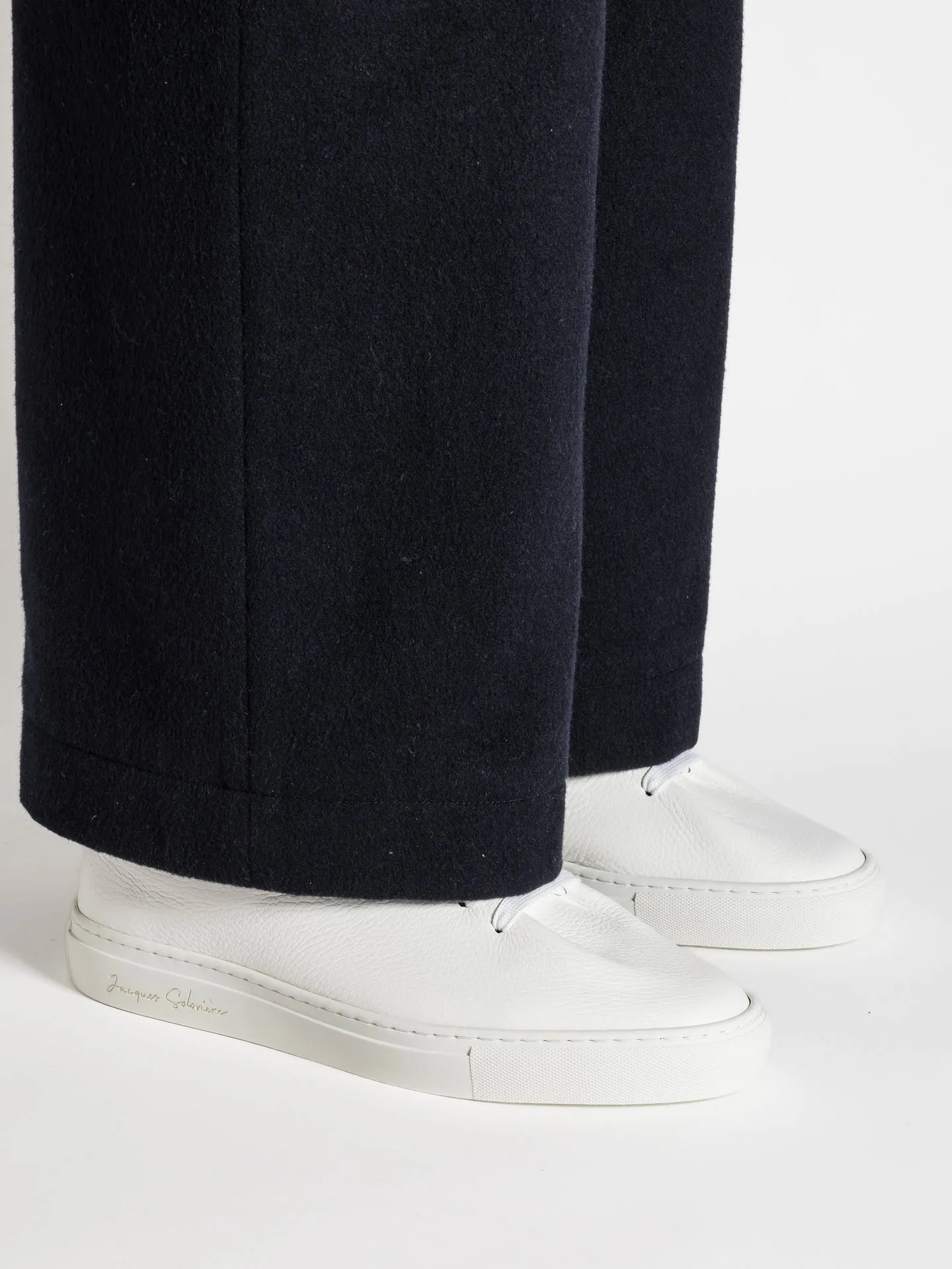 HERVE GRAINED WHITE Vulcanized Sole Stable Frame