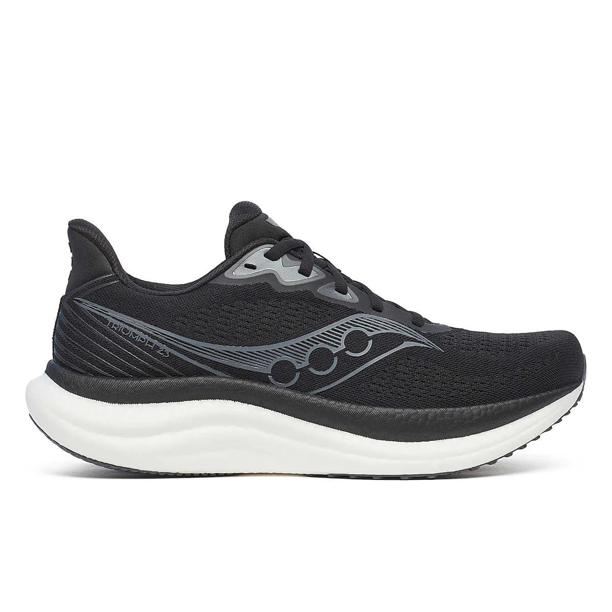 Men's Triumph 23 - Black / White running shoes for 5K races Color run