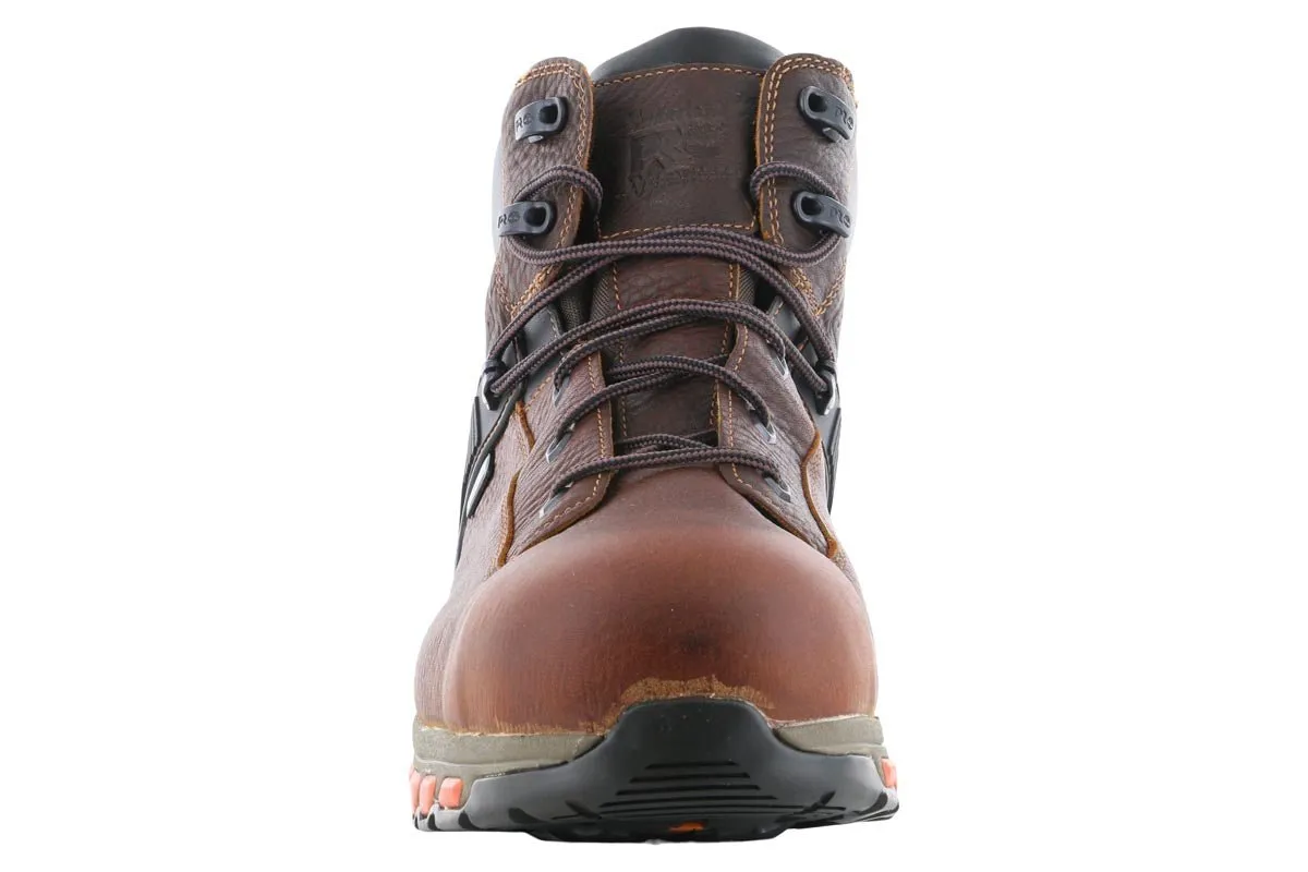 Western Style Timberland PRO Hypercharge 6" Composite Toe WP Boot Brown