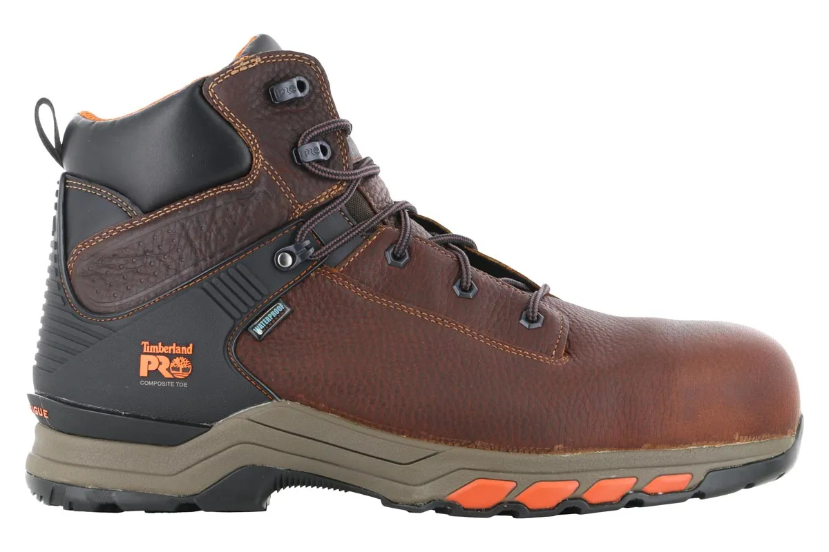 Timberland PRO Hypercharge 6" Composite Toe WP Boot Brown Deep Tread Storm Proof