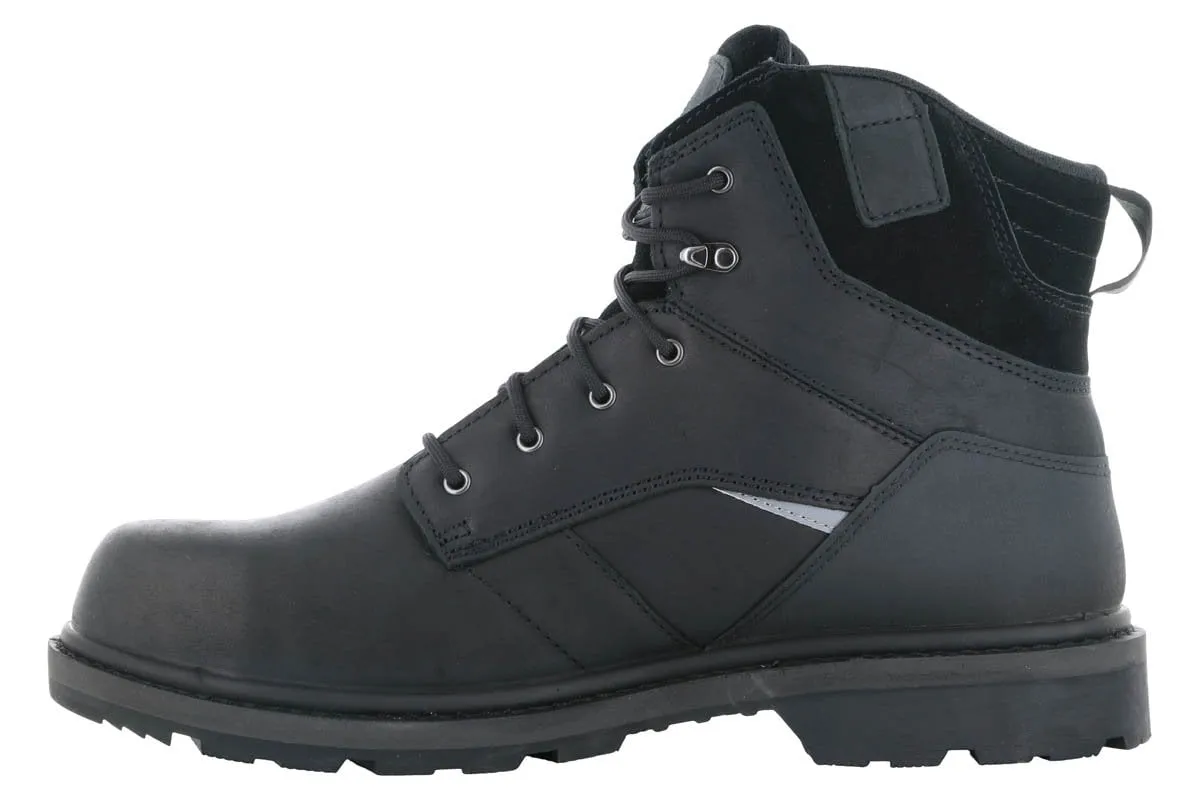 All-weather sole Iconic support Hoss Carson 6" Composite Toe Boot Black