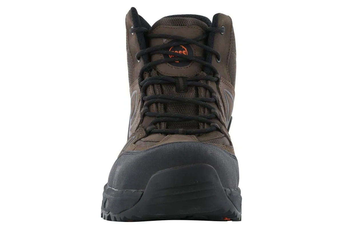 Hoss Eric Hi Aluminum Safety Toe Brown Waterproof Feature Classic Line
