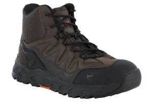 Hoss Eric Hi Aluminum Safety Toe Brown TPU Outsole Construction Worker