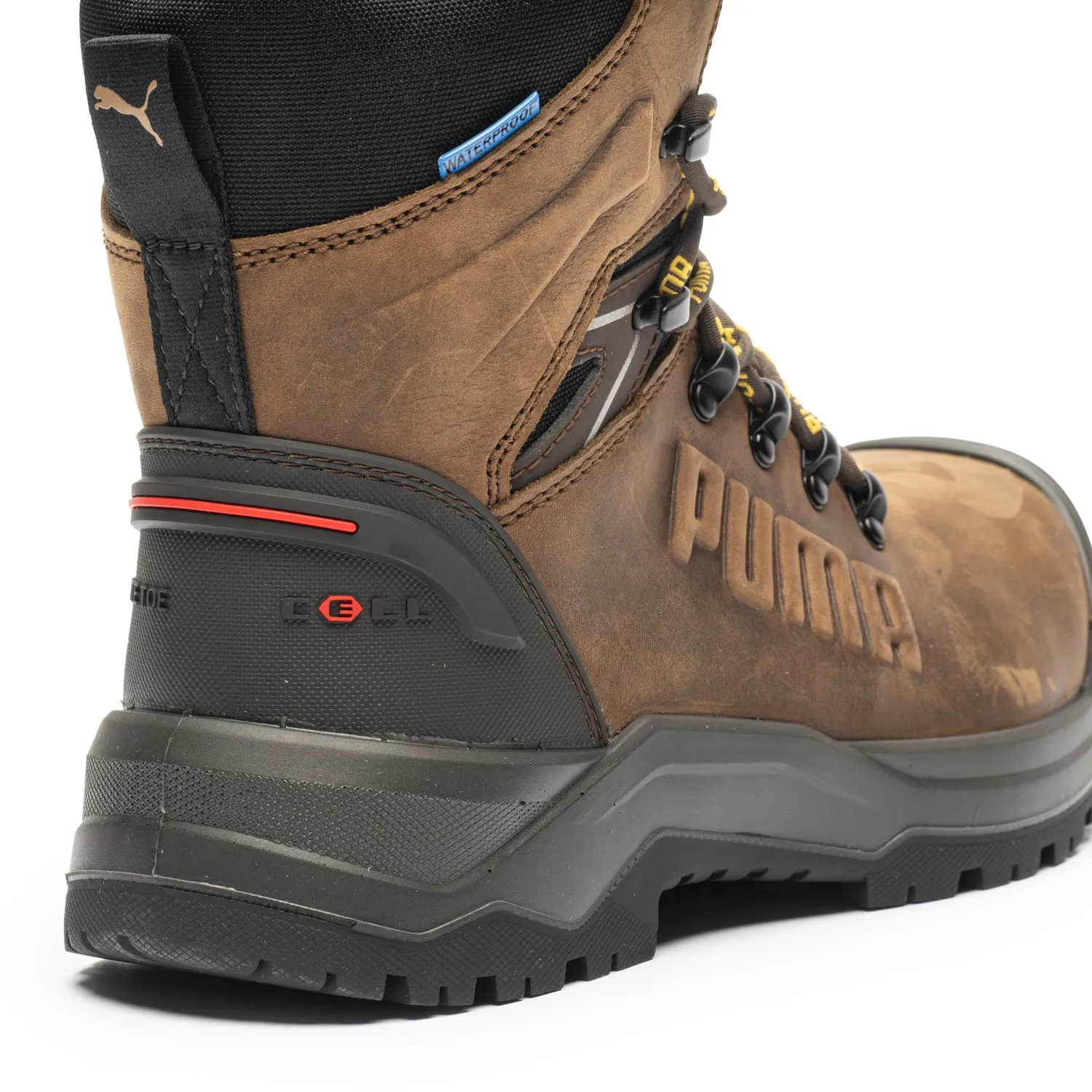 Iron Brown Men's 8" Composite Toe Work Boots 632723 Rugged Look Mountain Climbing