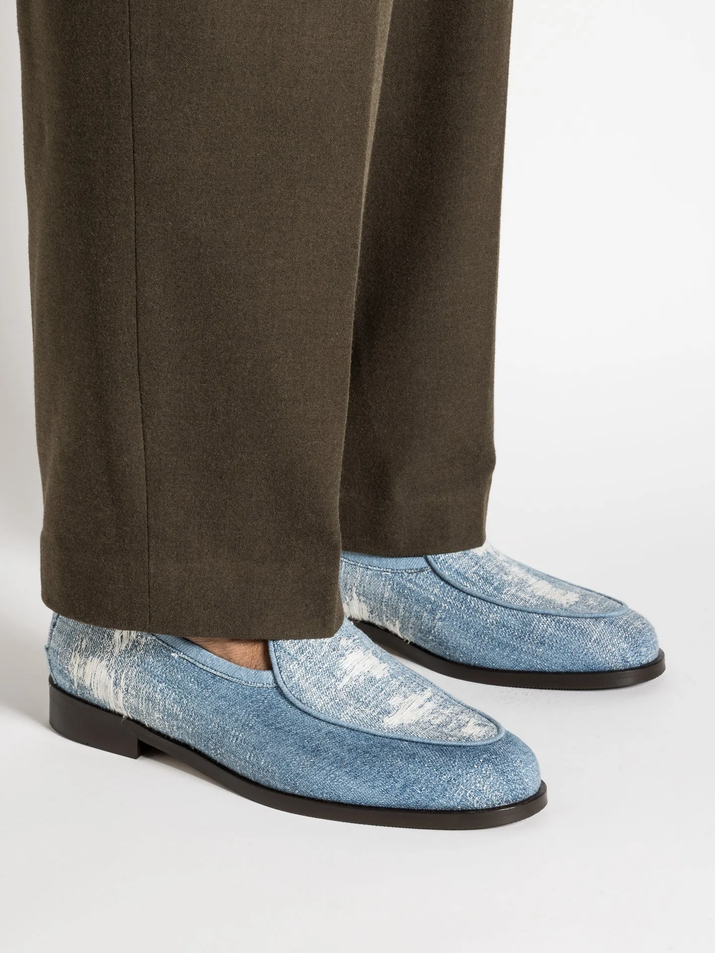 JACQUES NEW BLUE DENIM Grip Sole Easy Wash