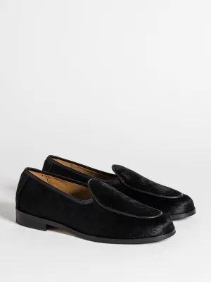 Versatile Boots Wedding Mode JACQUES NEW HAIRY CALF BLACK