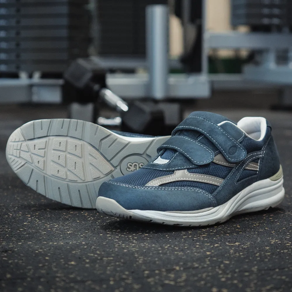 Reinforced Soles check - design shoes JV Mesh - Blue