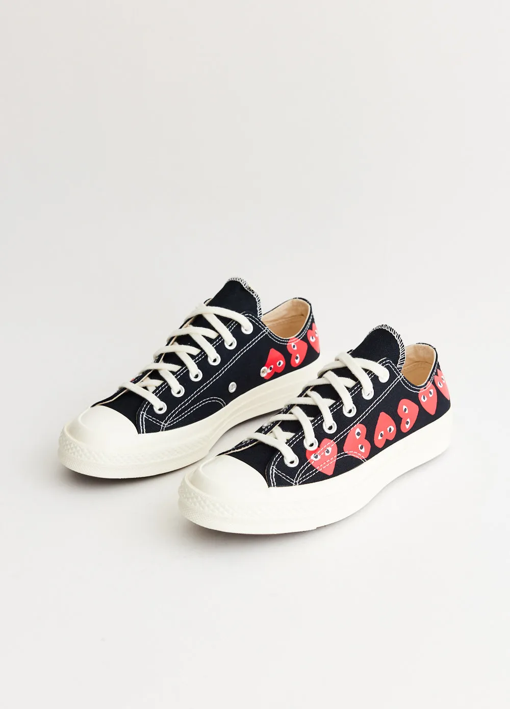 All Fit Style Shop Quick K126 Converse Multi Heart Low Top Sneakers