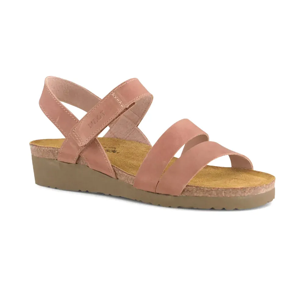 Kayla Latte Brown Leather Wide (7303 - E69) Luxurious Touch brightest