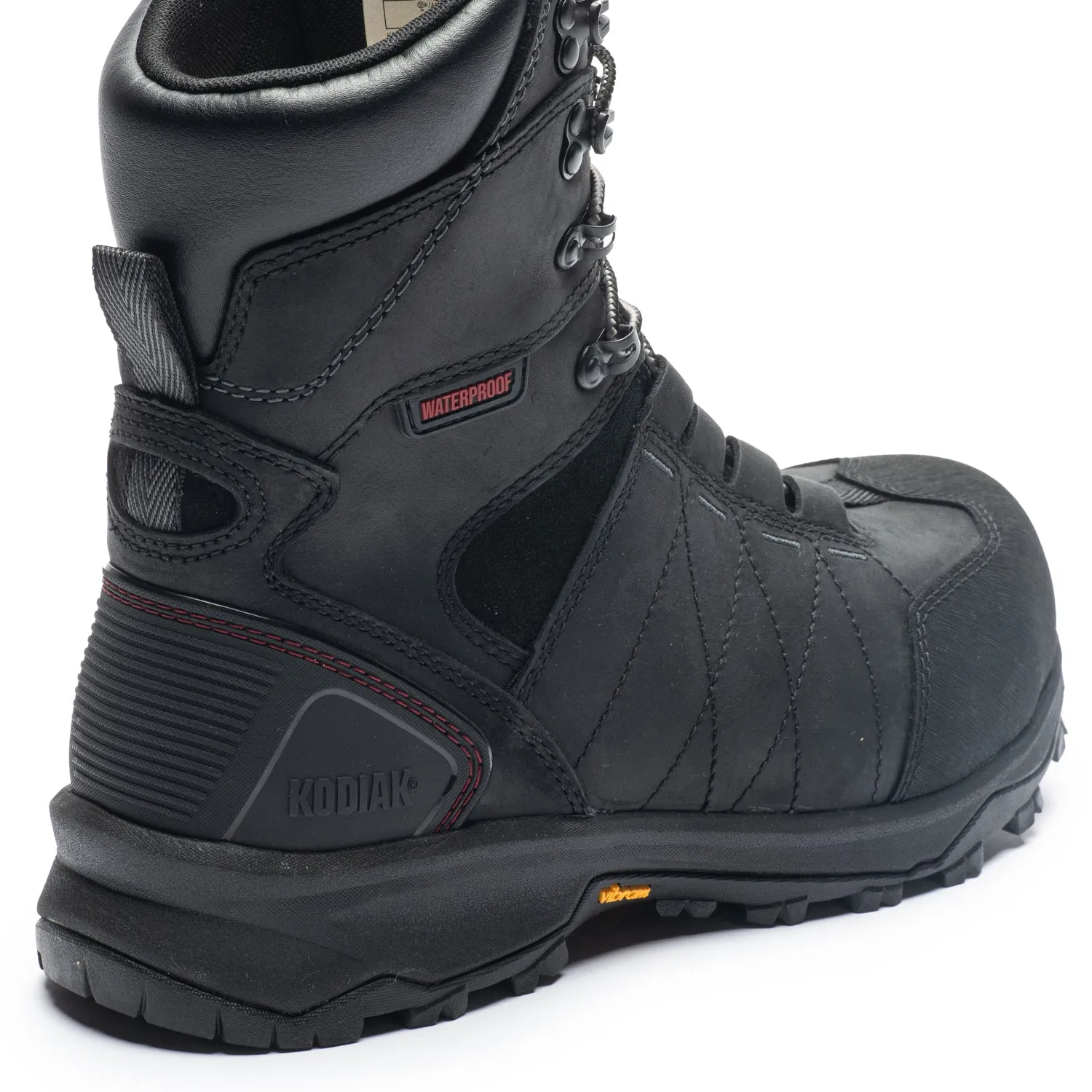 Kodiak Ice Conqueror Men's 8" Waterproof Composite Toe Work Boots 4TGDBK Quick Pull