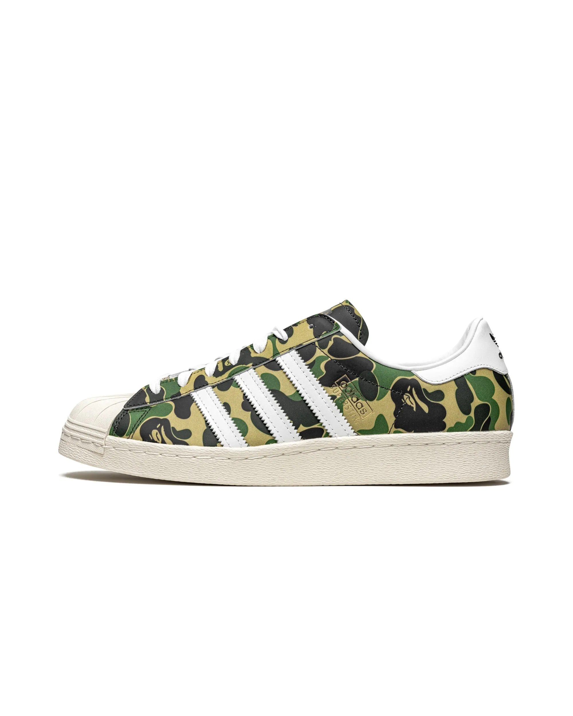 adidas Superstar Bape ABC Camo Green Lateral Support