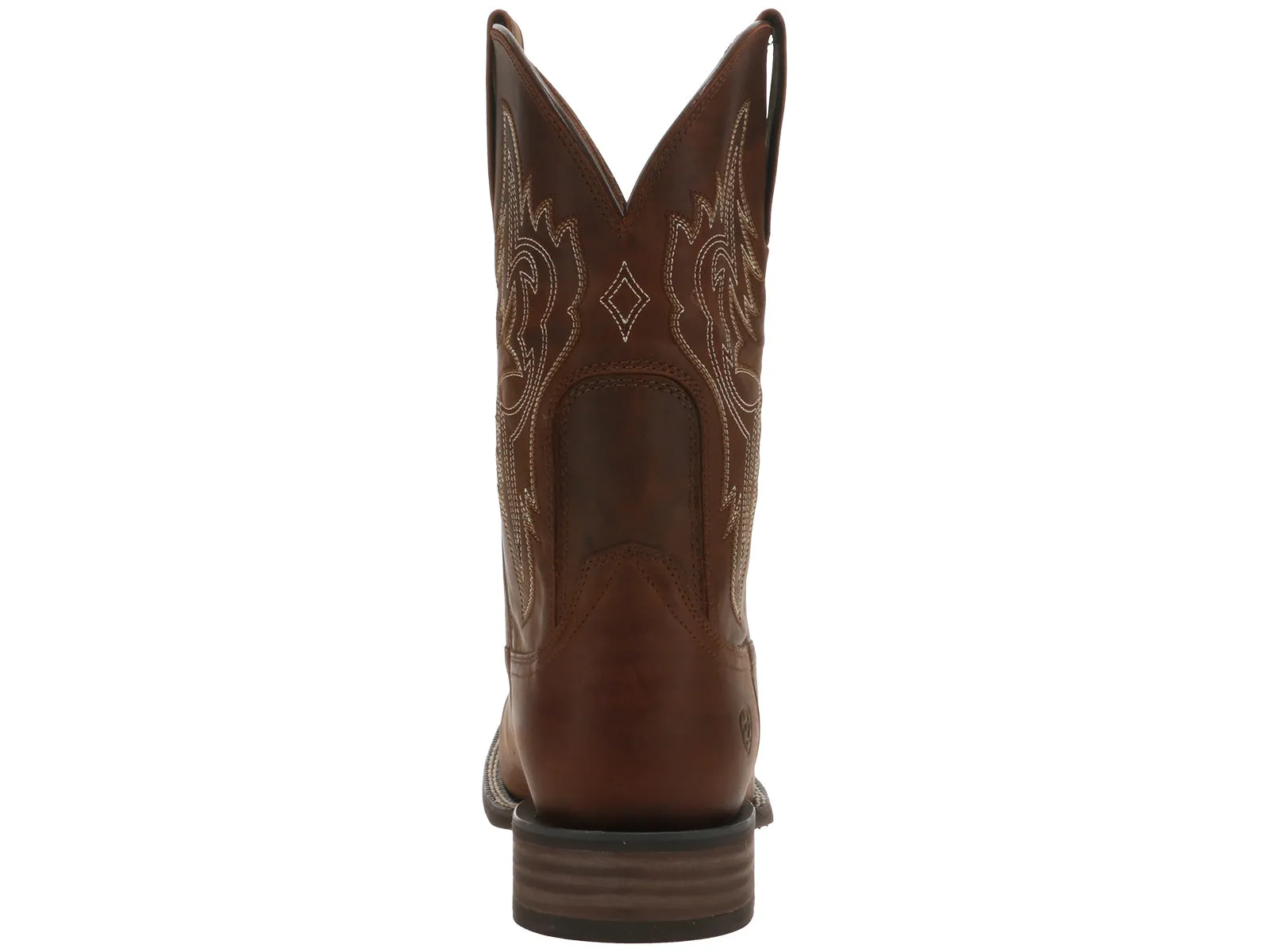 Premium Quality Croc Look Ariat Western Big Rig Square Toe Cowboy Boot Brown