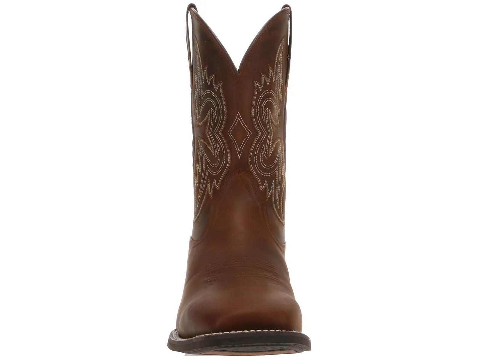 Quiet Chic Comfy Step Ariat Western Big Rig Square Toe Cowboy Boot Brown