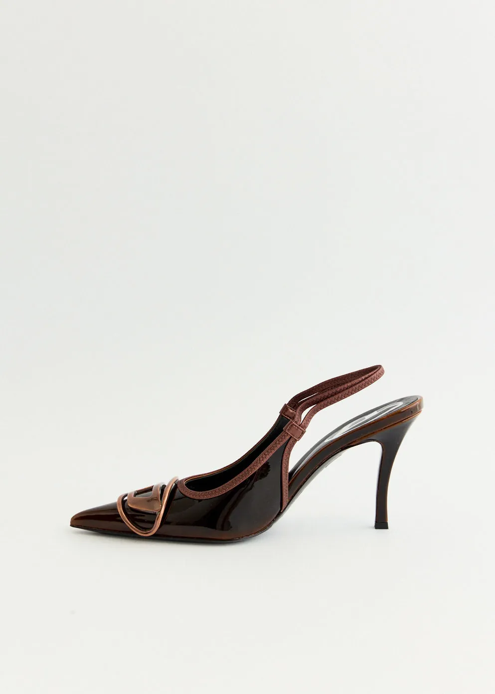 Comfortable Feel Quiet Sole D-Venus SB Logo Pumps