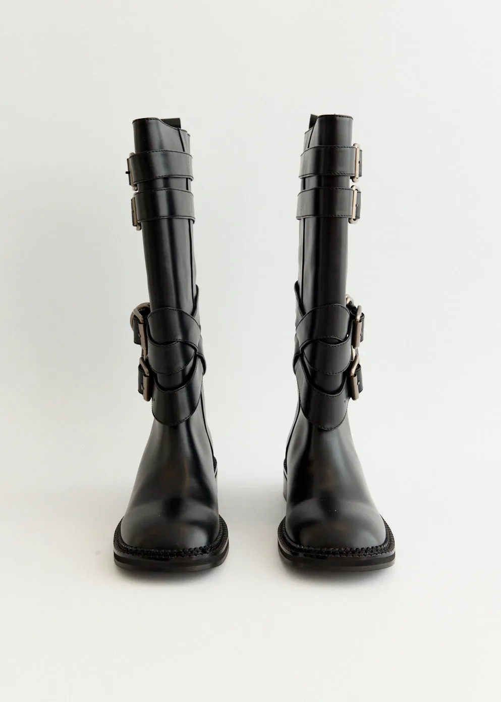 Layered Strap Boots Grip Control