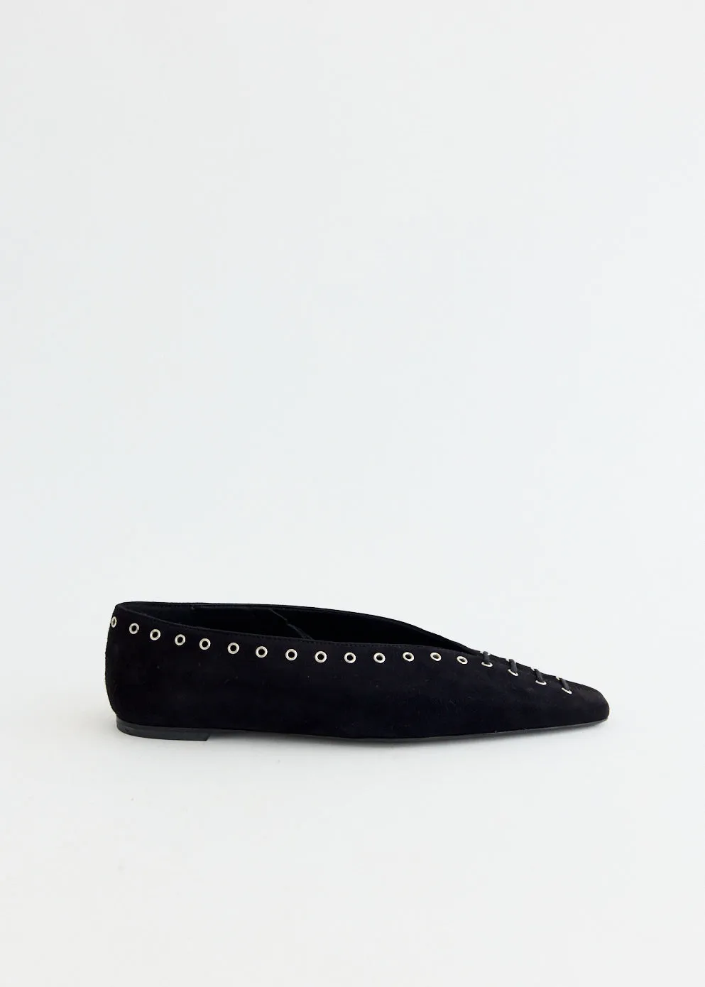 Suede Lace Up Ballerinas Cloud Step Healthy Walk