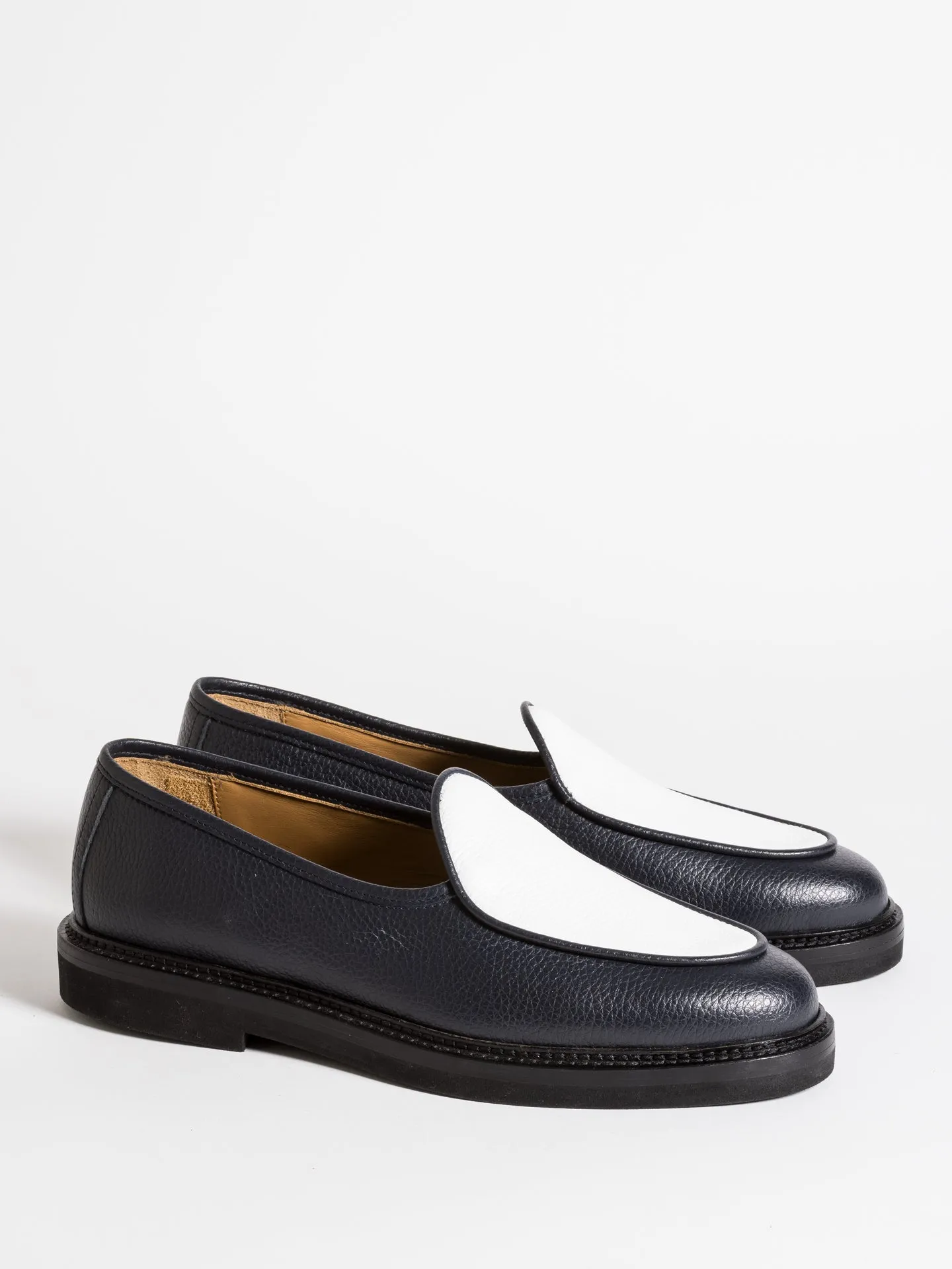 Long Shade LEX GRAINED NAVY AND WHITE