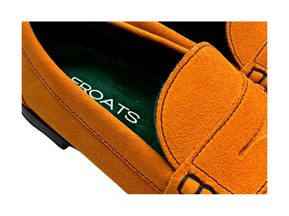 The Clementine Suedes Penny Loafer Shoe Low Heel Durable Leather