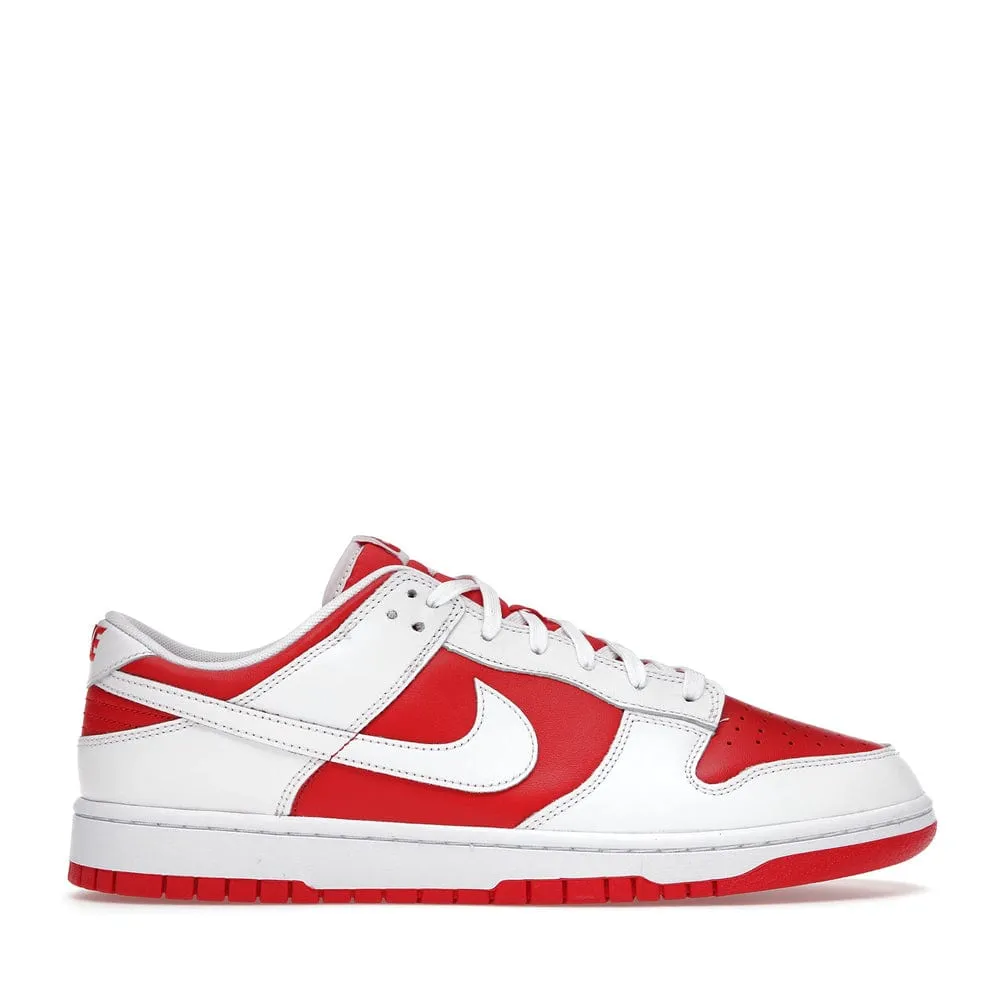 NIKE DUNK LOW WHITE UNIVERSITY RED (NEW) Dynamic Fit mesh material