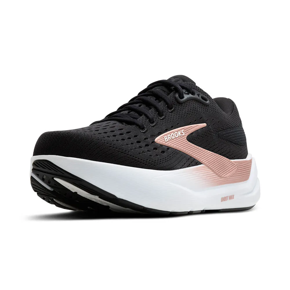 unisex running option Women's Ghost Max 3 - Black / Black / Rose Gold