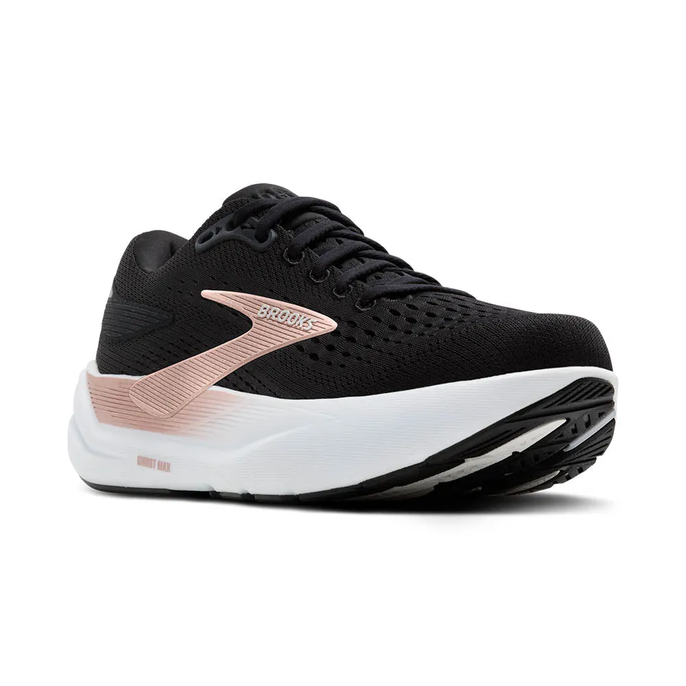 Women's Ghost Max 3 - Black / Black / Rose Gold Soft - Touch Cushioned Flex