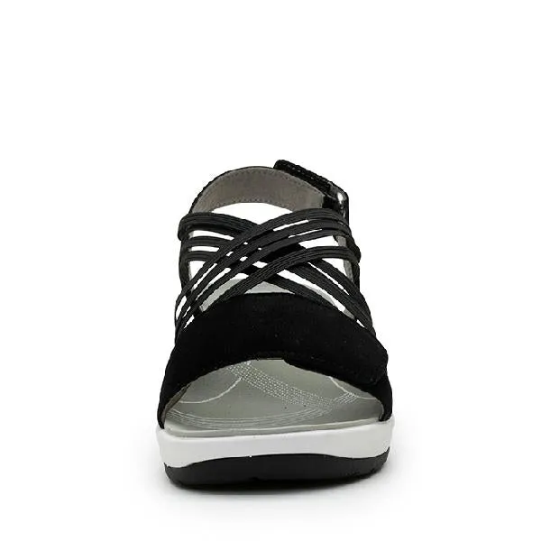 Womens Ara Niles in Black Ribbon Tie Chain Touch