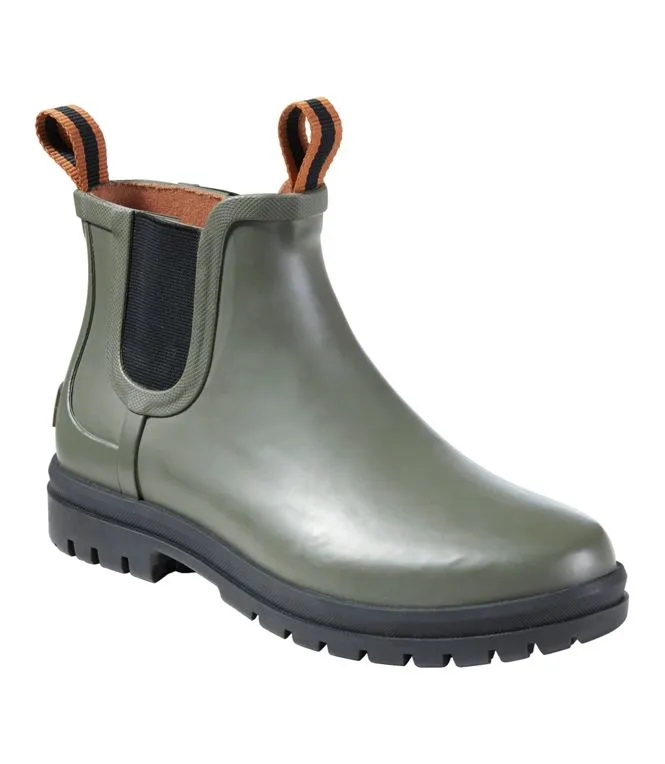 Velcro Closure Women's Rugged Wellie Chelsea Boot