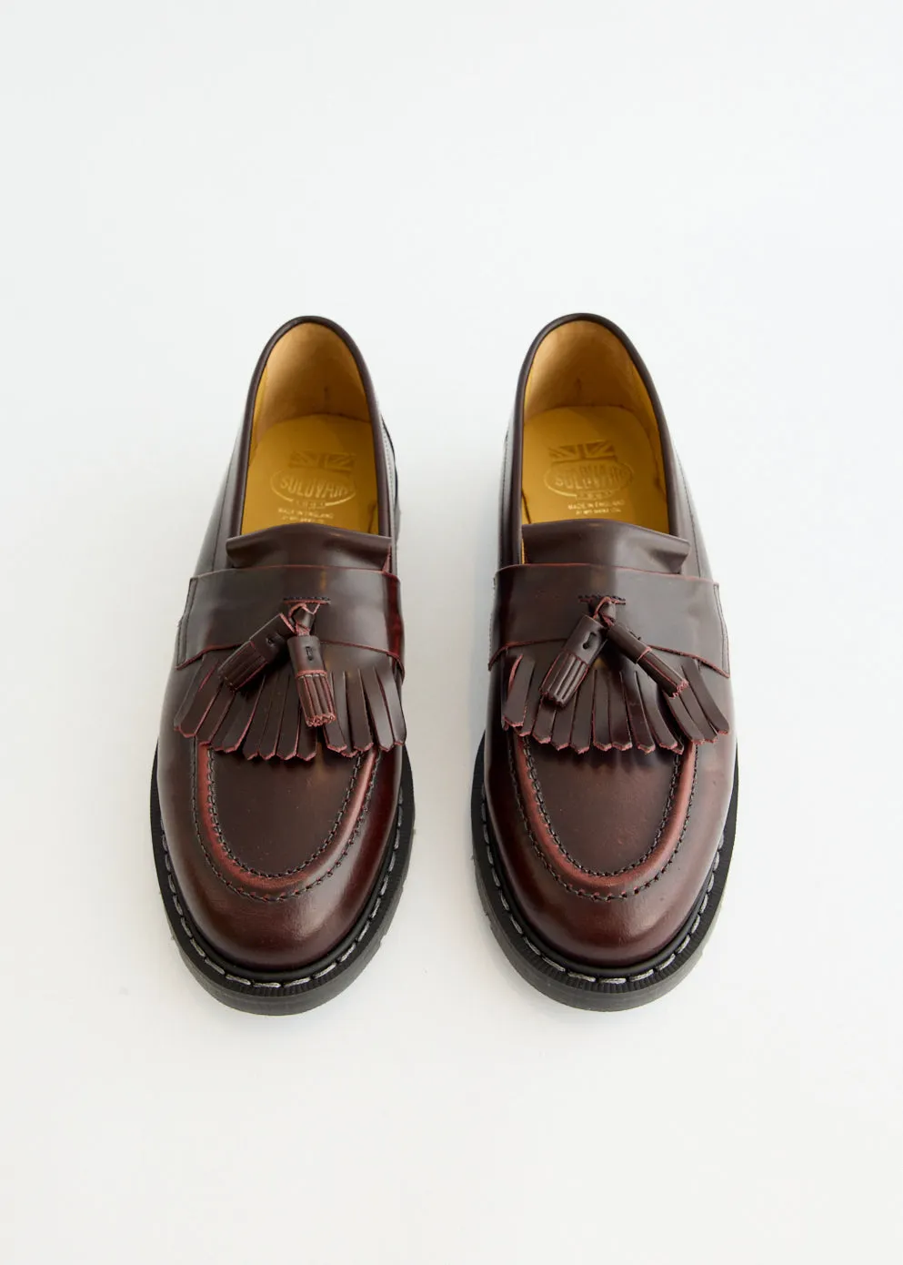 custom-fit Hi-Shine Tassel Loafers